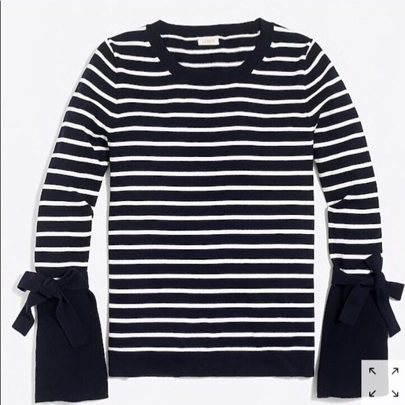 J. Crew Factory Tie Bell-Sleeve Sweater - Picture 2 of 6